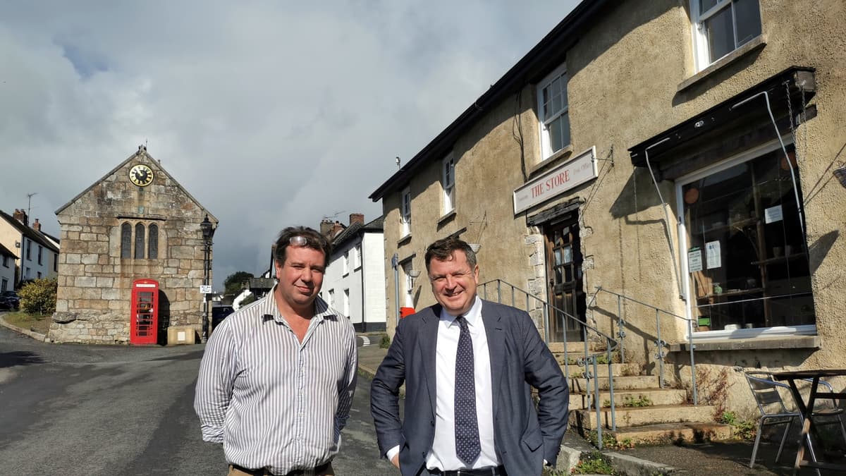 South Zeal community store campaign gets thumbsup from MP Mel Stride
